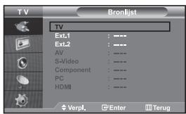 SAMSUNG LE32S67BD - De bron selecteren - 1