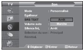 SAMSUNG LE32S67BD - Paramétrage de la technologie TruSurround XT (SRS TSXT) - 1