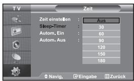 SAMSUNG LE32S67BD - Uhrzeit einstellen und anzeigen - 2