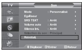 SAMSUNG LE32S67BD - Rétablir les paramètres de son par défaut - 1