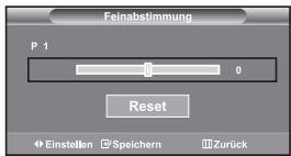 SAMSUNG LE32S67BD - Kanäle mit Feinabstimmung einstellen - 1
