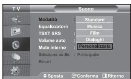 SAMSUNG LE32S67BD - Modifica dello standard audio - 1