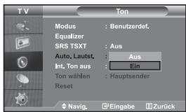 SAMSUNG LE32S67BD - Lautstärke automatisch einstellen - 1