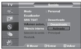 SAMSUNG LE32S67BD - Ajuste del volumen automáticamente - 1