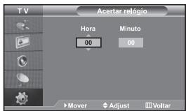SAMSUNG LE32S67BD - Acertar e ver a hora actual - 1