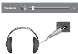 SAMSUNG LE32S67BD - Conexión de los auriculares - 1