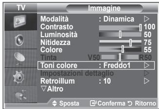 SAMSUNG LE32S86BD - È possibile selezionare il tono del colore ottimale per la propria vista. - 1