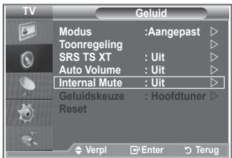 SAMSUNG LE32S86BD - De interne mute selecteren - 1