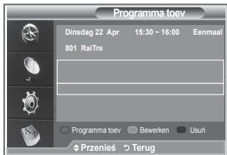 SAMSUNG LE32S86BD - De lijst met geplande programme's - 3