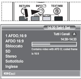 SAMSUNG LE32S86BD - Visualizzazione di informazioni sul programma - 1