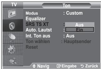 SAMSUNG LE32S86BD - Einstellen von TruSurround XT (SRS TS XT) - 3