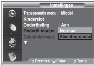 SAMSUNG LE32S86BD - De ondtitelingsmodus instellen - 1