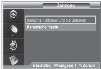 SAMSUNG LE32S86BD - Wahlen Sie die Zeitzone entsprechend Ihr Wohnsitz aus. - 2