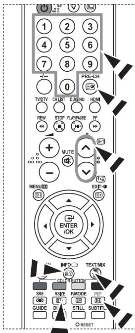 SAMSUNG LE32S86BD - Selecting a Specific Teletext Page - 1