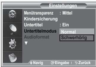 SAMSUNG LE32S86BD - Festlegendes Untertitelmodus - 1