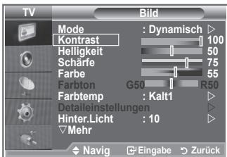 SAMSUNG LE32S86BD - Das Gerät verfügbar über mehrere Einstellmöglichkeiten für die Bildqualität. - 1