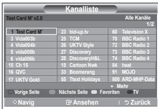 SAMSUNG LE32S86BD - Programminformationen anzeigen - 1