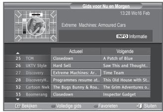 SAMSUNG LE32S86BD - De EPG-informatie (elektronische programmagids) weergeven - 1