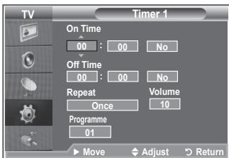 SAMSUNG LE32S86BD - Switching the Television On and Off Automatically - 2