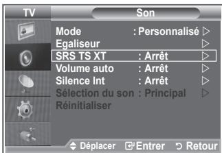 SAMSUNG LE32S86BD - Réglage du TruSurround XT (SRS TS XT) - 2