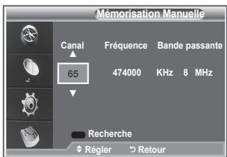 SAMSUNG LE32S86BD - Mise à jour manuelle de la liste des chaînes - 1