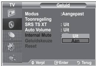 SAMSUNG LE32S86BD - De interne mute selecteren - 2