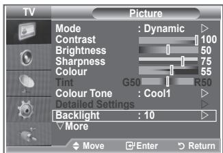 SAMSUNG LE32S86BD - Activating Backlight - 1