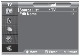 SAMSUNG LE32S86BD - Selecting the Source - 1