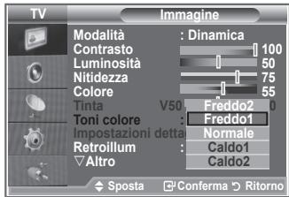 SAMSUNG LE32S86BD - È possibile selezionare il tono del colore ottimale per la propria vista. - 2