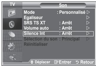 SAMSUNG LE32S86BD - Sélection de silence int. - 1