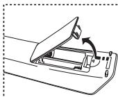 SAMSUNG LE32S86BD - Batterien in die Fernbedienung einsetzen - 1