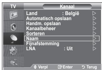 SAMSUNG LE32S86BD - Kanalen kriijgen automatisch een naam toegewezen wanneer kanaalinformatie worden uitgezonden. U(Int) sunt deze namen wijzigem en neue nameen toewijzen. - 1