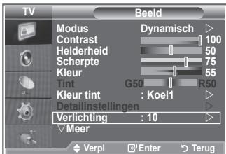 SAMSUNG LE32S86BD - Achtergrundverlichting activeren - 1