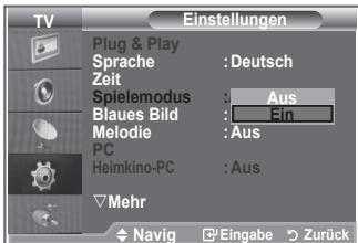 SAMSUNG LE32S86BD - Spielemodus verwenden - 2