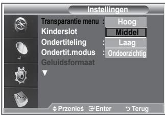 SAMSUNG LE32S86BD - U kunt de transparantie van het menu instellen. - 1