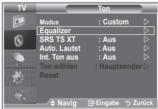 SAMSUNG LE32S86BD - Ton (Equalizer) einstellen - 1