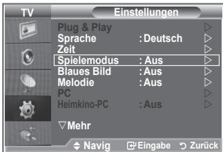 SAMSUNG LE32S86BD - Spielemodus verwenden - 1