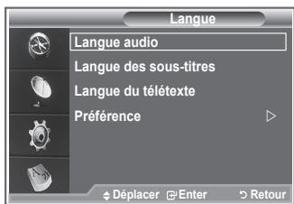 SAMSUNG LE32S86BD - Sélection de la langue (sous-titres, audio ou télétexte) - 1