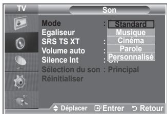 SAMSUNG LE32S86BD - Changement de la forme son - 2