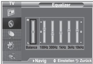 SAMSUNG LE32S86BD - Ton (Equalizer) einstellen - 2