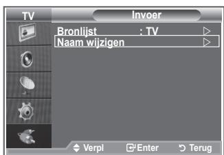 SAMSUNG LE32S86BD - Geef het apparaat aangesloten op de ingangen een naam om de selectie van ingangsbron makkelijker te make. - 1