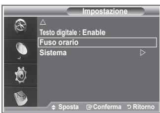SAMSUNG LE32S86BD - Selezionare il fuso orario della propria zona. - 1