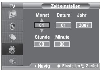SAMSUNG LE32S86BD - Aktuelle Uhrzeit einstellen und anzeigen - 2