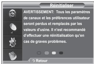 SAMSUNG LE32S86BD - Réinitialisation - 2