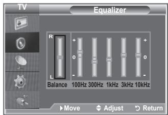 SAMSUNG LE32S86BD - Adjusting the Sound Settings - 2