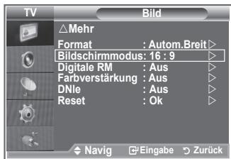 SAMSUNG LE32S86BD - Auswahlen des Bildschirmmodus - 1