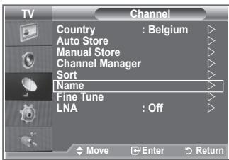 SAMSUNG LE32S86BD - Assigning Channels Names - 1