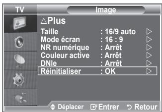 SAMSUNG LE32S86BD - Réinitialisation des paramètres d'image à leur valeur par défaut. - 1