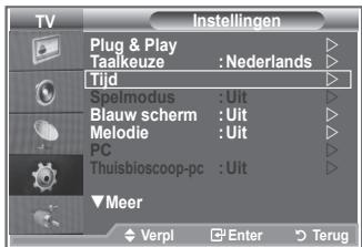 SAMSUNG LE32S86BD - De huidigeijd instellen en weergeven - 1