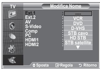 SAMSUNG LE32S86BD - Modifica dei nomi delle sorgenti di ingressso - 2
